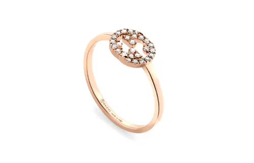 Gucci Interlocking diamond 18k ring