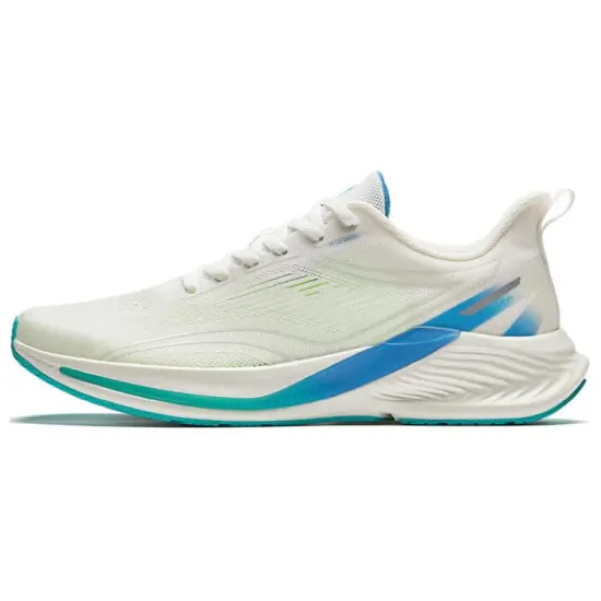 ANTA Running Shoes Men Low-Top Papyrus White/Light Purple Blue
