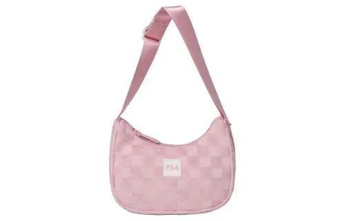 FILA Rayon Blend Polyester Hobo Bag, Shoulder Bag, Crossbody Bag Regular Women's Pink