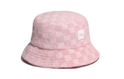 FILA Silicone, Rayon, Polyester Bucket Hats Kids' Pink