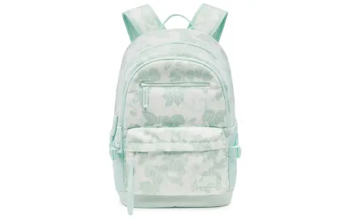 Li Ning Sports Life Collection Polyester Sports Backpack Unisex Light Moss Blue All Over Print