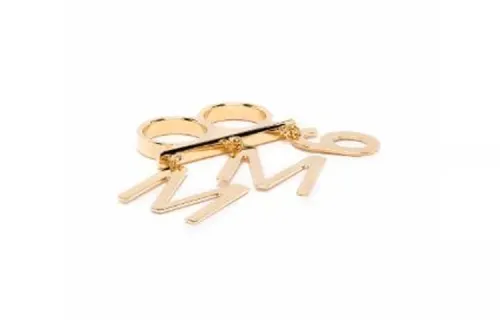 Maison Margiela Brass Rings Women's Gold