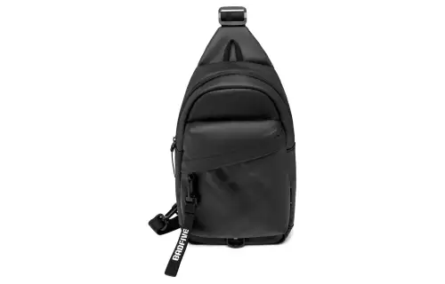 Li Ning Polyester Polyurethane Sling Bag Regular Unisex Black