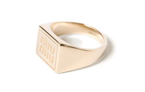 MIU MIU Metal Rings Women's Gold