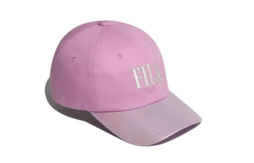FILA Embroidery Letter Cotton, Polyester Baseball Caps Kids' Pink