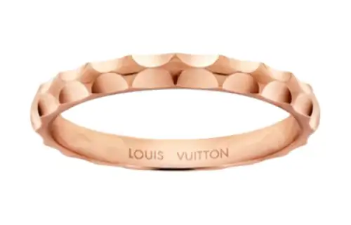 LOUIS VUITTON Monogram 18K Rose Gold Rings Women's Rose Gold