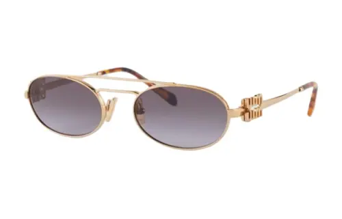 MIU MIU Aviator Sunglasses Women's Gold