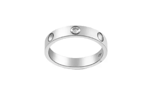 LOUIS VUITTON White Gold Rings Unisex Silver