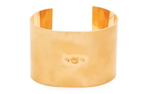 Maison Margiela Embossed Logo Cuff Bracelet