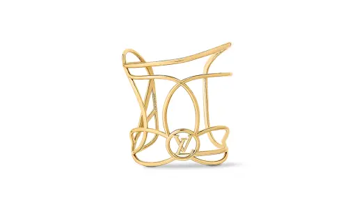 LOUIS VUITTON Metal Bangles Unisex Gold
