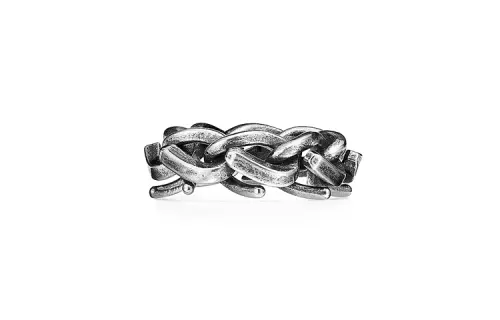 TIFFANY & CO. Sterling Silver Rings Unisex Gray