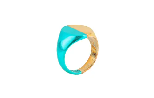 Maison Margiela Rings Men's Blue/Gold