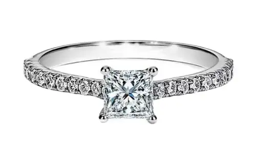 【Pre-Owned】platinum Novo diamond engagement ring