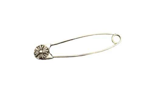 Chrome Hearts 925 Sterling Silver Paper Clip Pin Unisex Silver