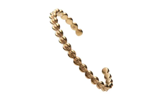Maison Margiela Polished Open Cuff Slip On Bracelet