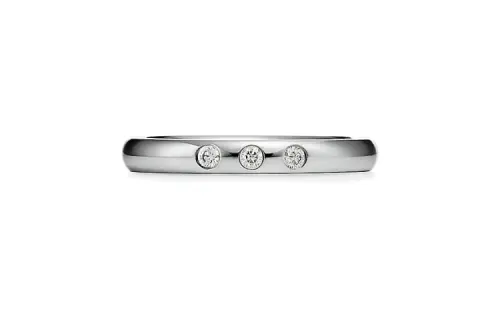 TIFFANY & CO. Platinum Rings Unisex Silver