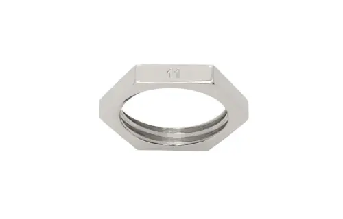 Maison Margiela Brass, Gold Plated Rings Men's Gold/Silver