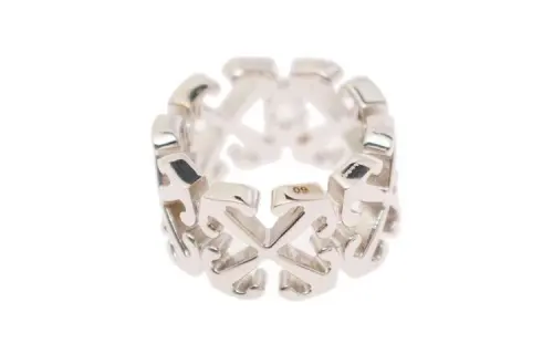 OFF-WHITE Arrows-motif Plaque Ring
