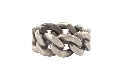 Maison Margiela Sterling Silver Rings Men's Silver