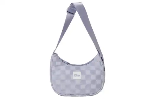 FILA Rayon Blend Polyester Hobo Bag, Shoulder Bag, Crossbody Bag Regular Women's Light Blue