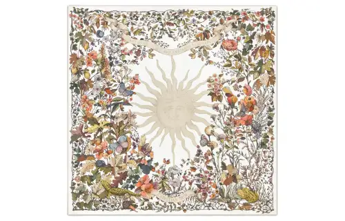 DIOR Silk Scarves Women's White