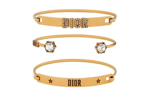 DIOR Faux Crystal Bangles Women's