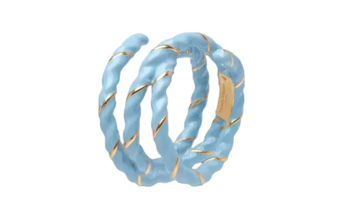 Maison Margiela Brass Enamel Rings Women's Blue