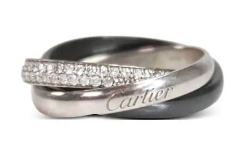 Cartier 18kt White Gold Trinity Diamond Ring