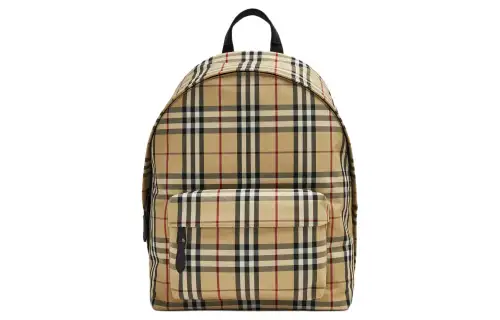 Burberry Fabric Backpack Men's Yellow & Multicolor