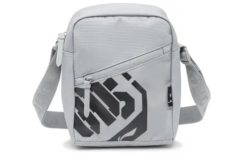Li Ning Badfive Polyester Shoulder Bag, Crossbody Bag Unisex Mist Gray