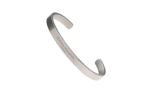 Maison Margiela logo-engraved cuff bracelet
