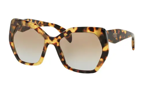 PRADA Irregular Shape Sunglasses Women's Tortoiseshell