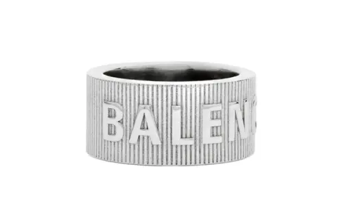 Balenciaga Silver Rings Unisex Silver