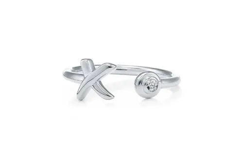 TIFFANY & CO. Sterling Silver, Diamond Rings Women's Silver