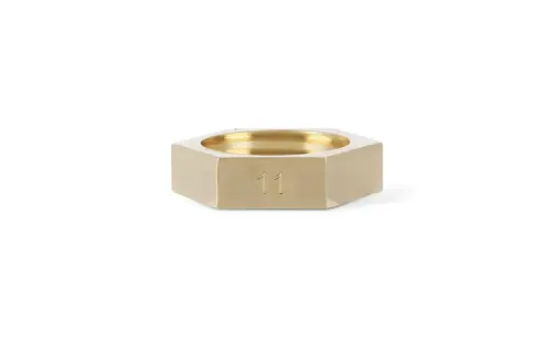 Maison Margiela Brass, Sterling Silver, Gold Plated Rings Women's Gold