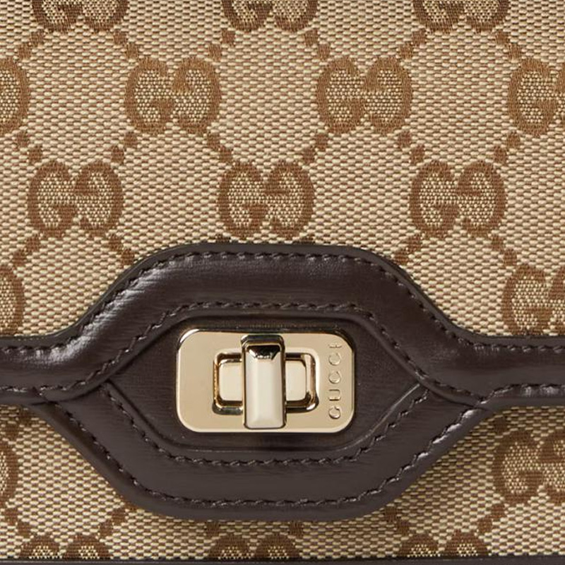 Женская сумка Gucci LUCE (бежевый) — фото 8