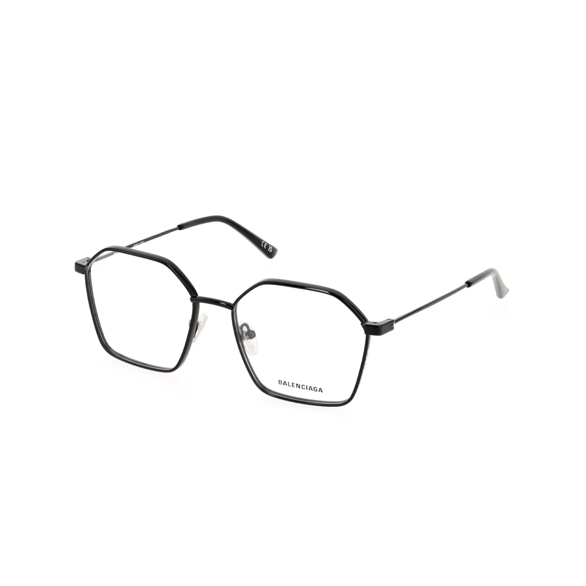 Balenciaga Alloy Irregular Shape Eyeglass Frames Unisex