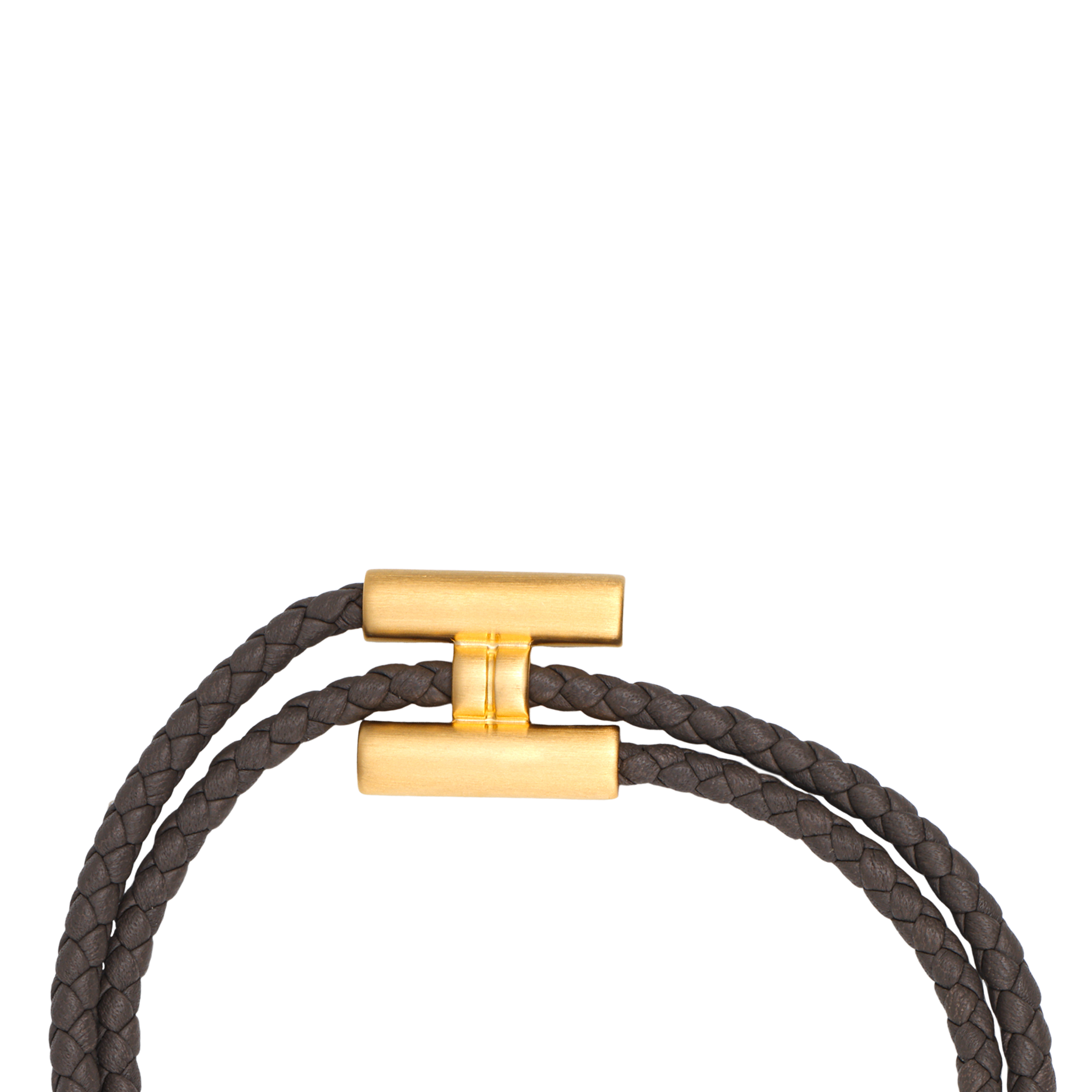 Браслет Hermes Tournis Tresse (серый) — фото 2