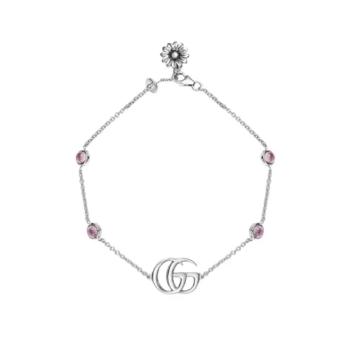 GUCCI GG Marmont 925 Sterling Silver Bracelets Unisex Silver