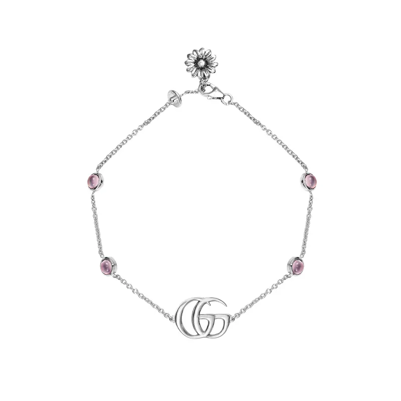 GUCCI GG Marmont 925 Sterling Silver Bracelets Unisex Silver