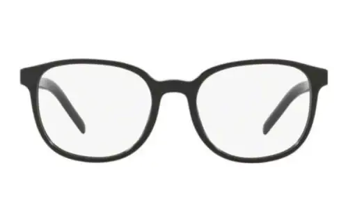 PRADA Plastic Square Eyeglass Frames Women's Black