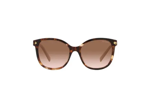 PRADA Irregular Shape Sunglasses Women's Tortoiseshell