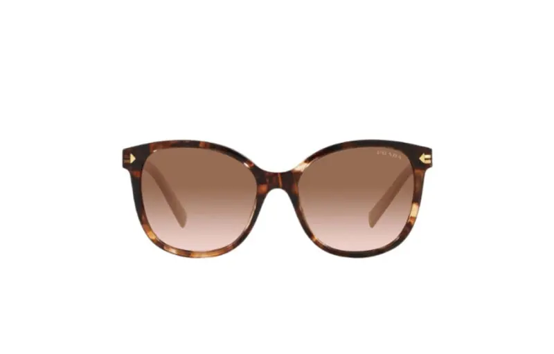 PRADA Irregular Shape Sunglasses Women's Tortoiseshell