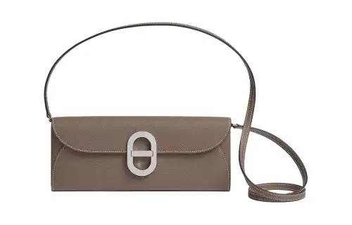 HERMES Chaine D'Ancre To Go Silver Tone Buckle Epsom Calfskin Shoulder Bag, Crossbody Bag, Wallet Women's