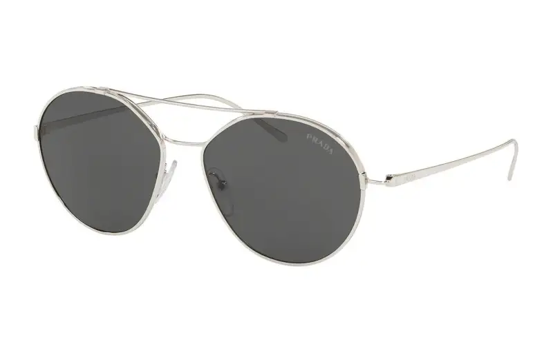 PRADA Aviator Sunglasses Women's Silver