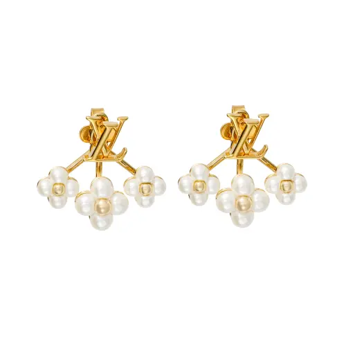LOUIS VUITTON Lv Floragram Earrings