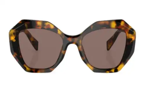 Prada tortoiseshell-effect logo sunglasses