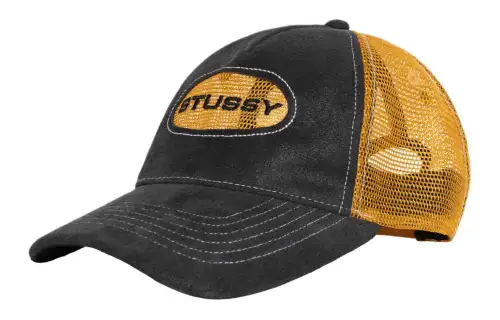 Stussy Low Pro Trucker Cut Out Leather Snapback