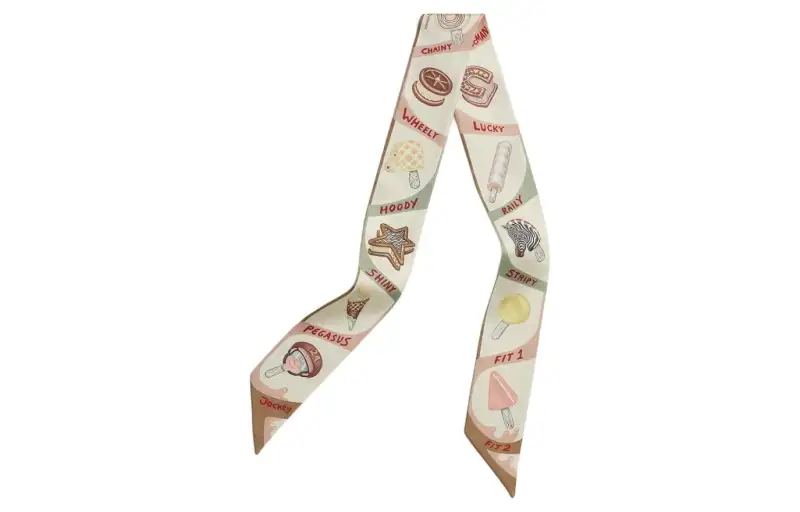 HERMES Scarves Women's Beige Yellow