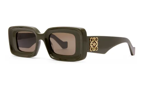 LOEWE Acetate Rectangular Sunglasses Unisex Green